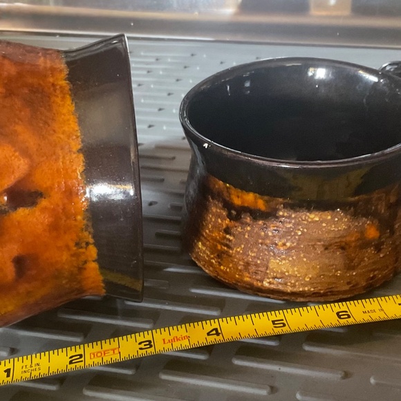 STONEWEAR  SOUP MUGS  HANDBLOWN - Picture 4 of 7